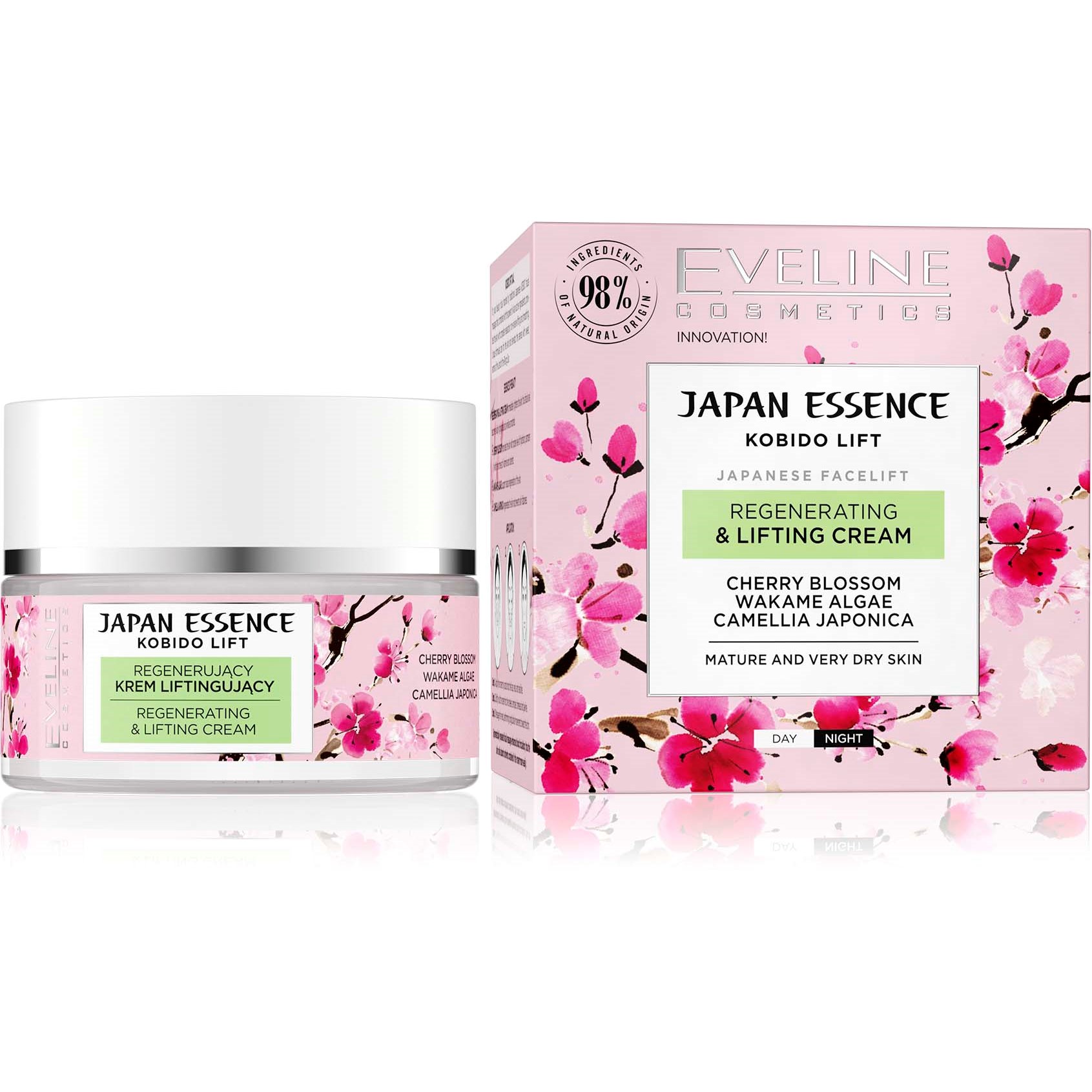 Läs mer om Eveline Cosmetics Japan Essence Regenerating&Lifting Cream 50 ml