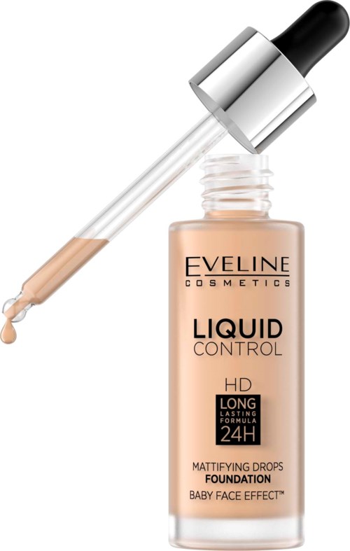 Foundation Dropper Eveline Cosmetics Liquid Control Foundation With Dropper 011 Natural ...