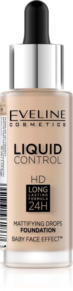 Eveline Cosmetics Liquid Control Foundation With Dropper 015
