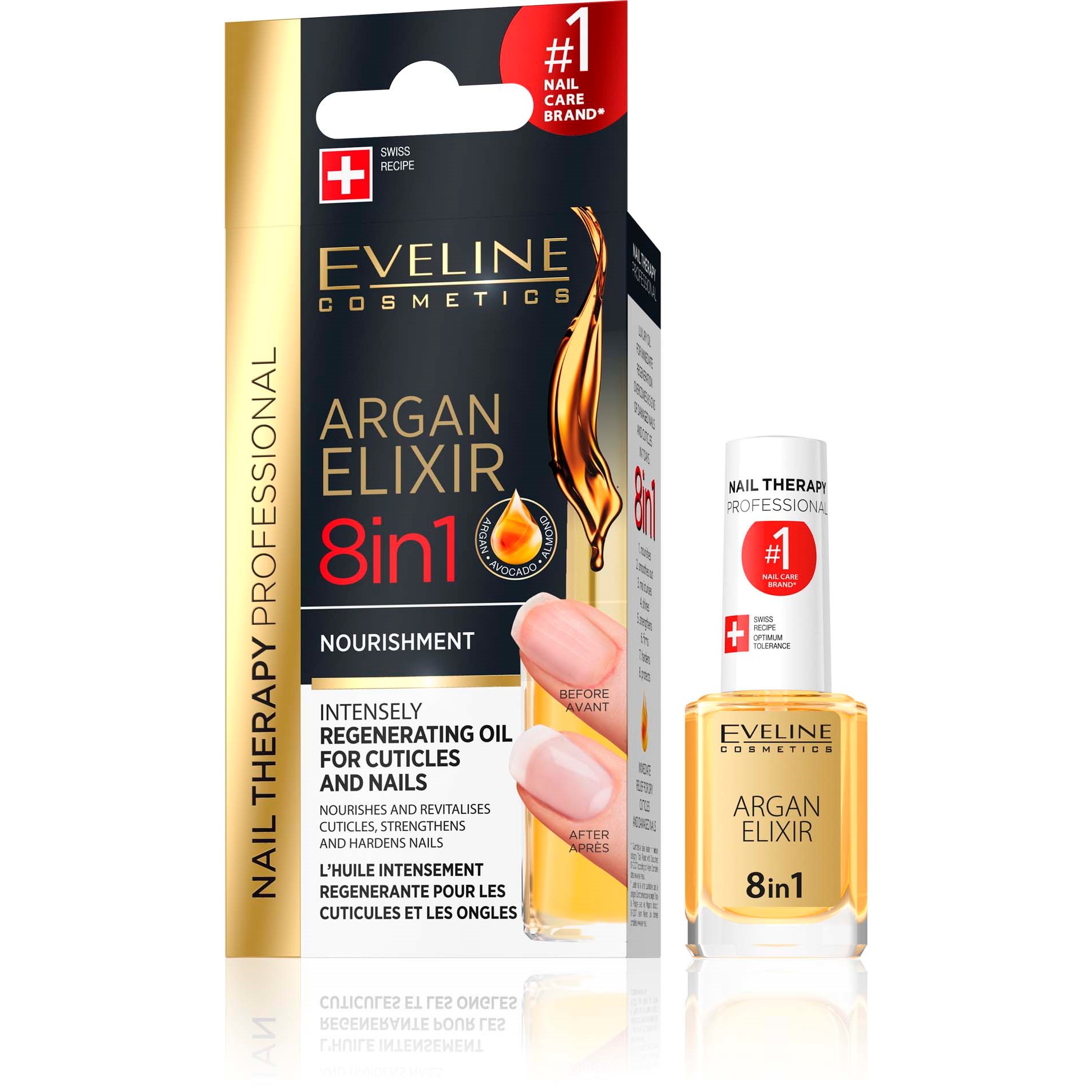 Bilde av Eveline Cosmetics Nail Therapy Conditioner Professional Argan Elixir