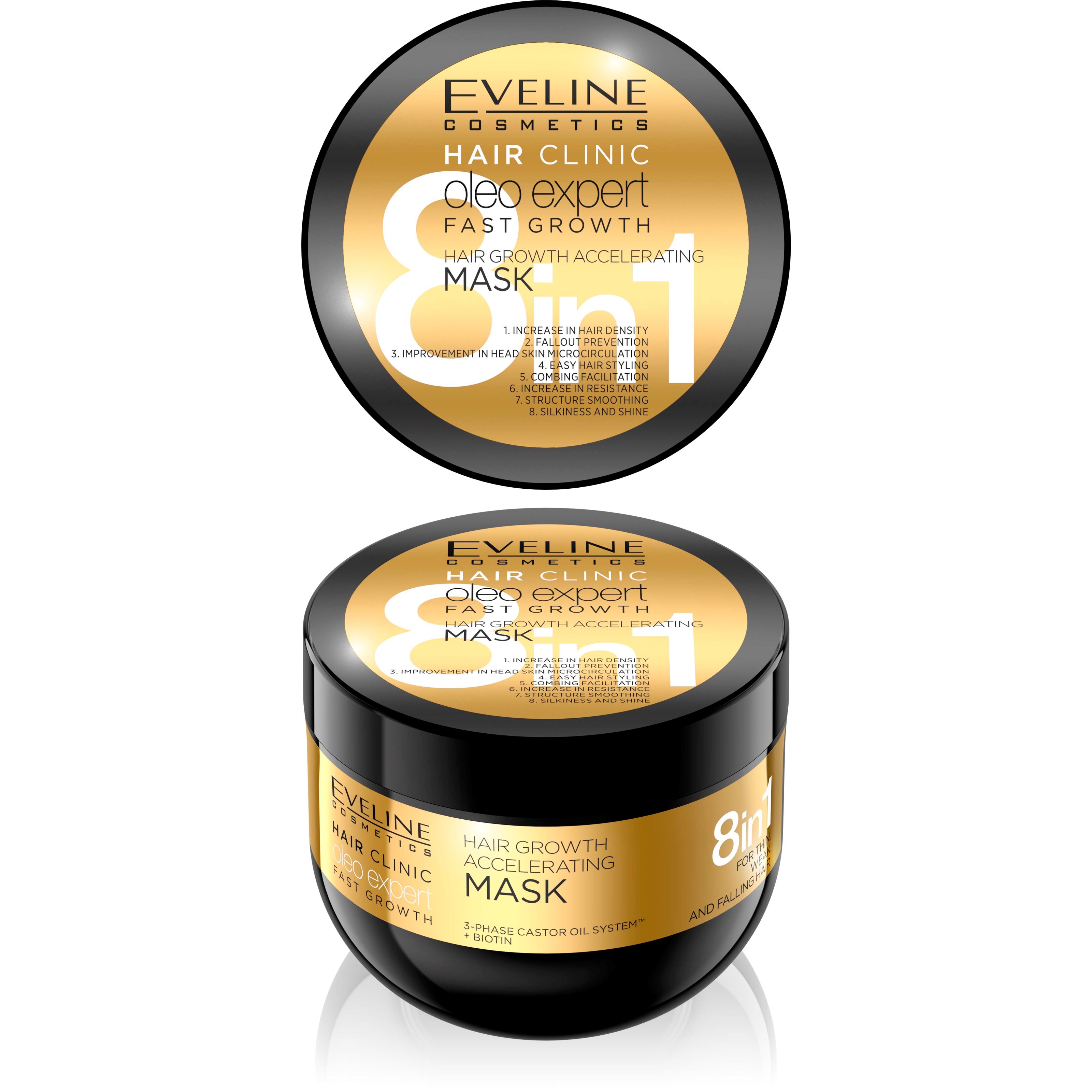 Läs mer om Eveline Cosmetics Oleo Expert Fast Growth Mask 8in1 500 ml