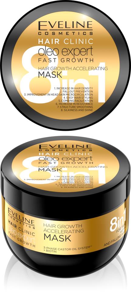 Eveline Cosmetics Oleo Expert Fast Growth Mask 8in1 500ml