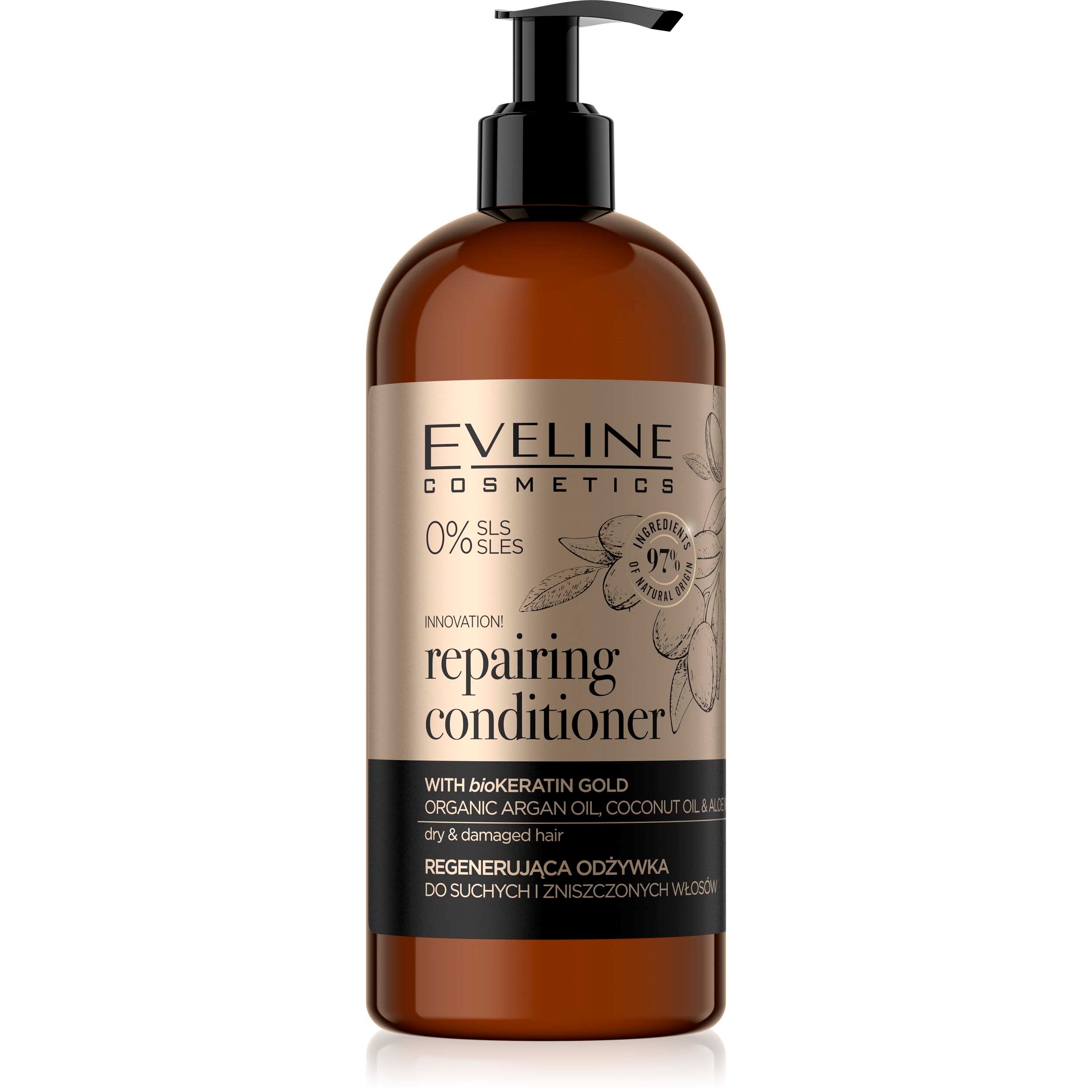 Eveline Cosmetics Organic Gold Repairing Hair Conditioner  500 ml