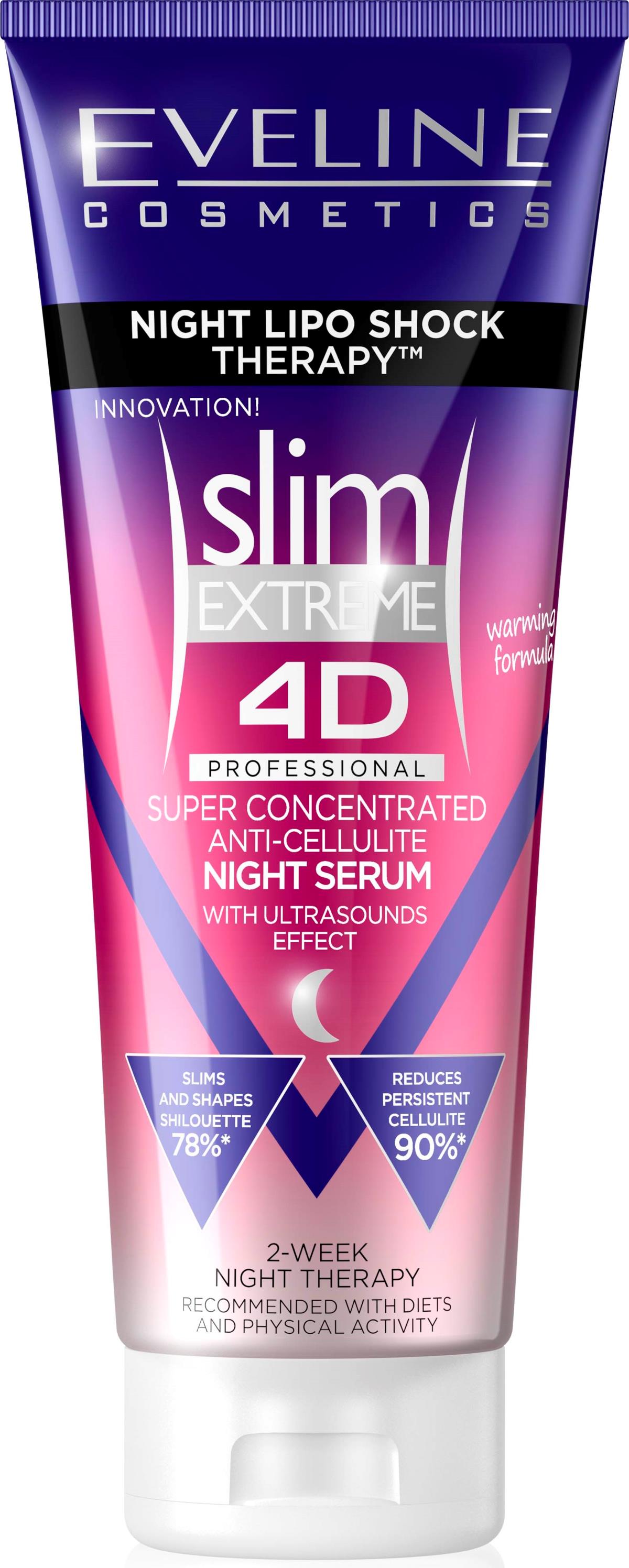 Eveline Cosmetics Slim Extreme 4d Professional Night Lipo Shock Therapy Super Concentrated Anti Eveline Cosmetics Slim Extreme 4d Professional Night Lipo Shock Therapy Super Concentrated Anti