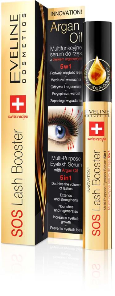 Eveline Cosmetics Sos Lash Booster Eyelash Serum 5in1 With A