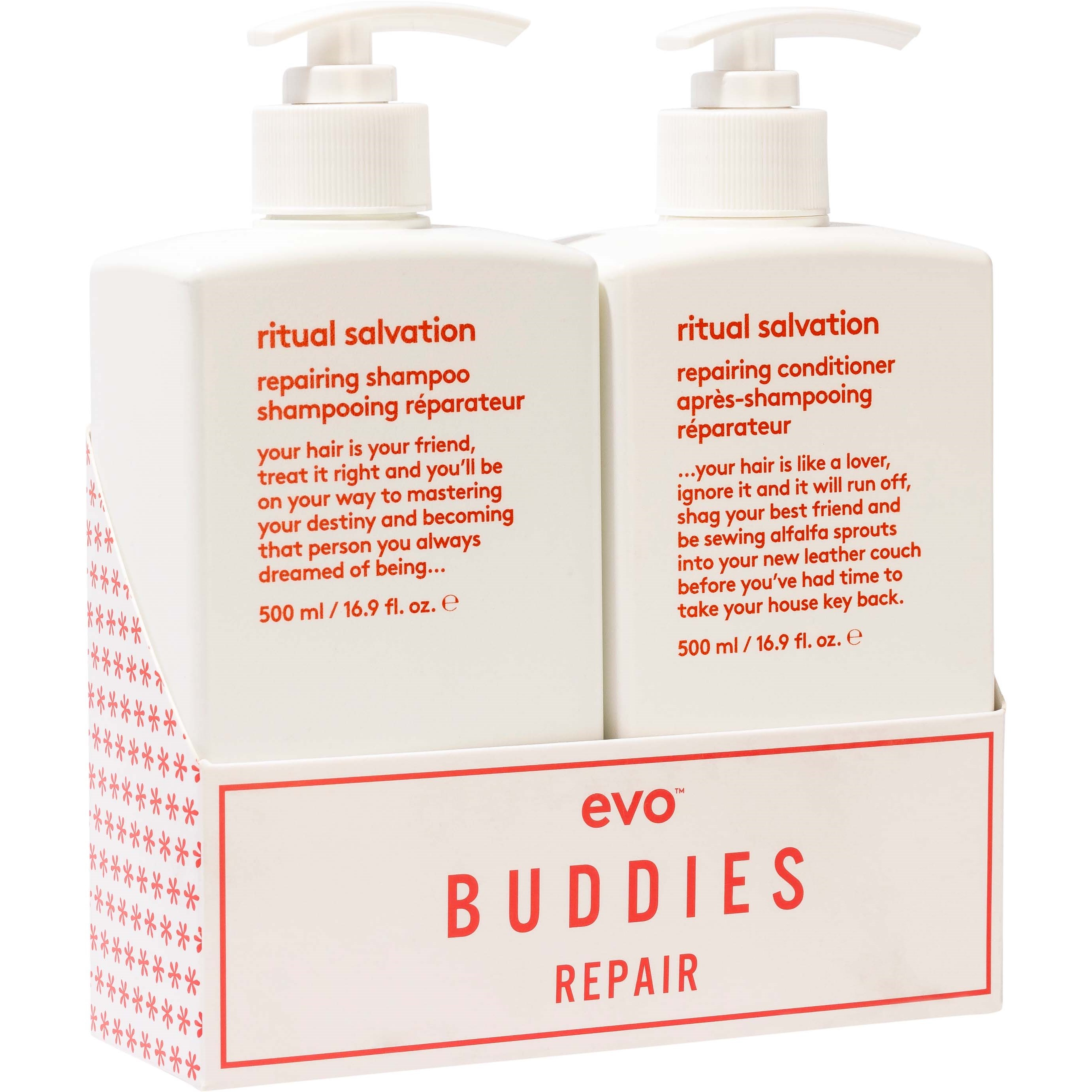 Evo Buddies Repair Shampoo 500 ml & Conditioner 500 ml