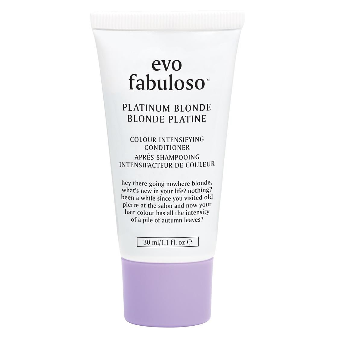 Läs mer om Evo Fabuloso Platinum Blonde mini shampoo 30 ml
