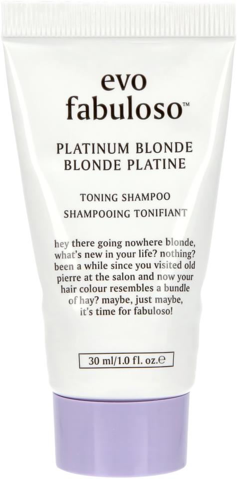 EVO Fabuloso Platinum Blonde mini shampoo 30 ml