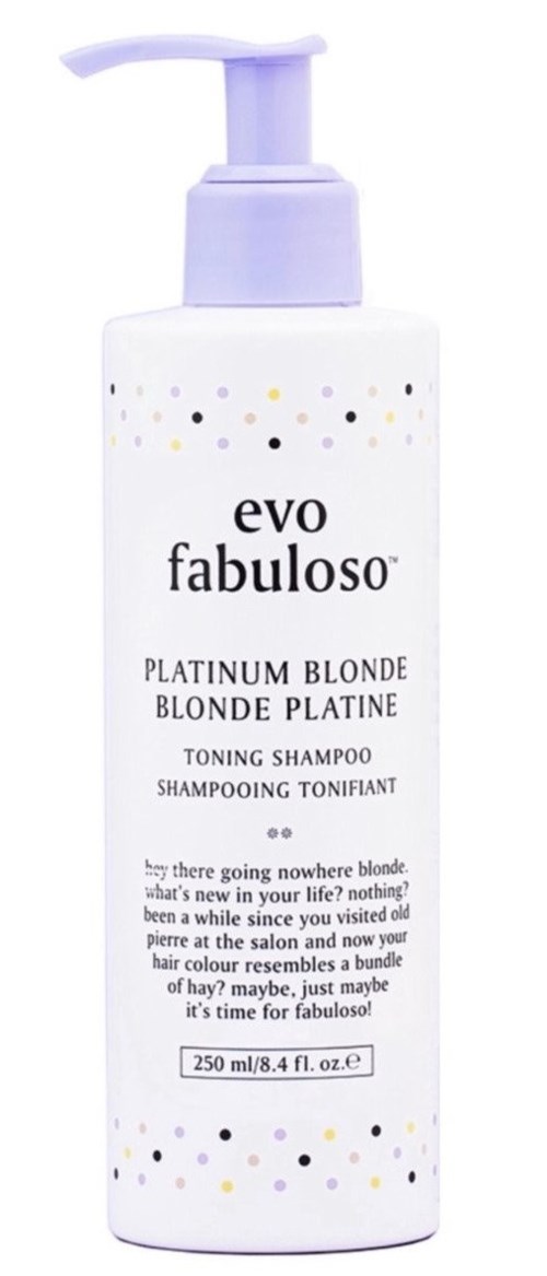 Evo Fabuloso Platinum Blonde Toning Shampoo 250 ml