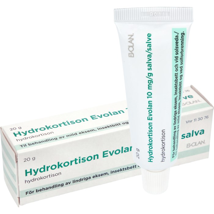 Läs mer om Evolan Hydrokortisonsalva 10 mg/g 20 g