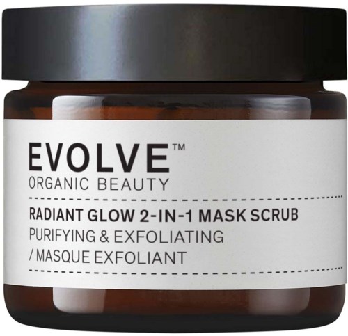 Evolve Organic Beauty Radiant Glow 2-in-1 Mask Scrub 60 ml