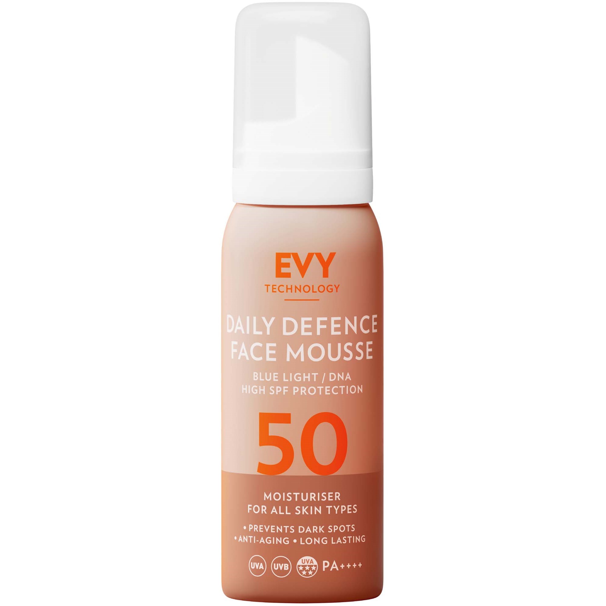 Daily Defense Hitta lägsta pris på EVY Daily Defense Face Mousse SPF 50 75 ml ...