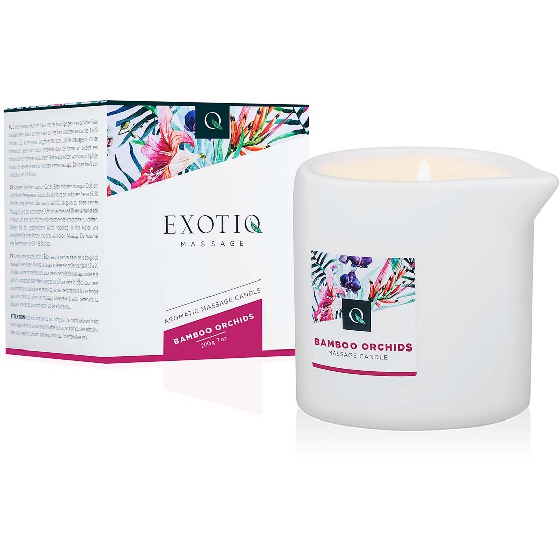 Läs mer om Exotiq Aromatic Massage Candle Bamboo Orchids 200 g