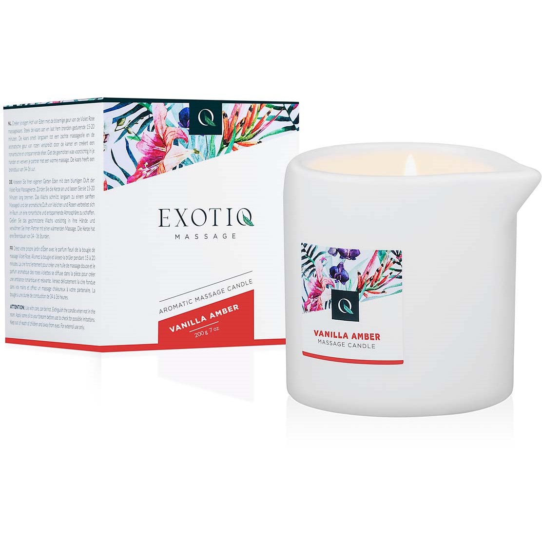 Exotiq Aromatic Massage Candle Vanilla Amber 200 g billede