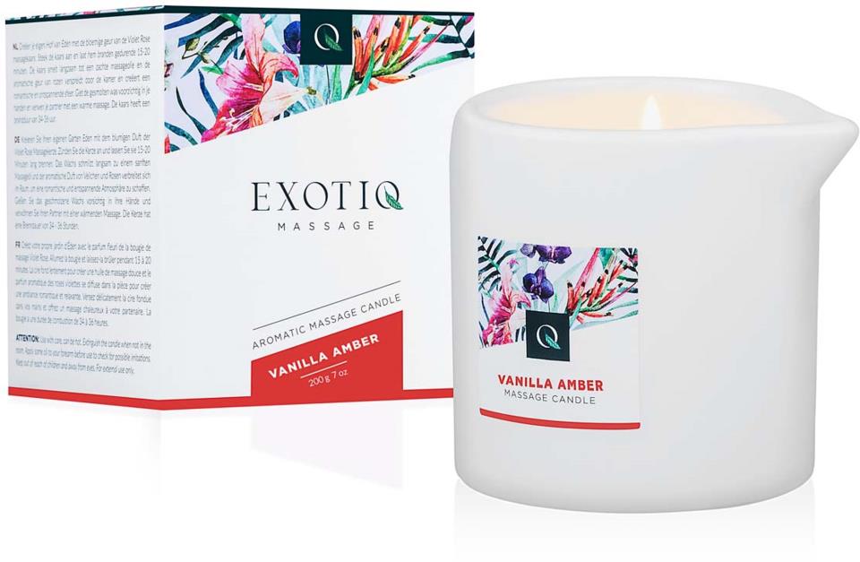 Exotiq Aromatic Massage Candle Vanilla Amber 200g
