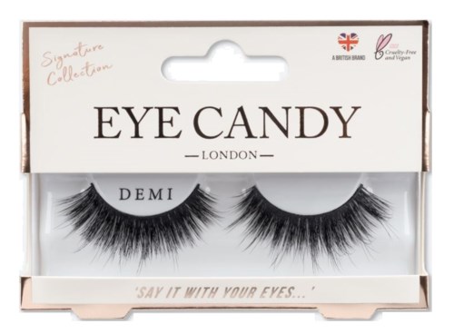 Pakkeforlengelse av falske øyevipper fra Eye Candy London i demi-stil.