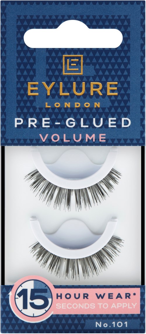 Eyelure London ögonfransar med förlimmade, volymstil, håller upp till 15 timmar och är enkel att applicera.