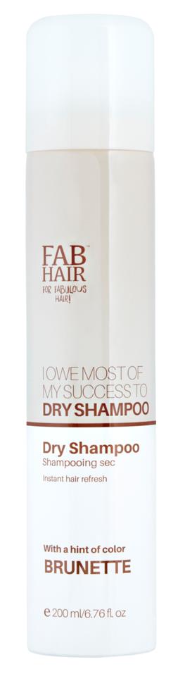 FAB Hair Dry Shampoo Brunette 250 ml