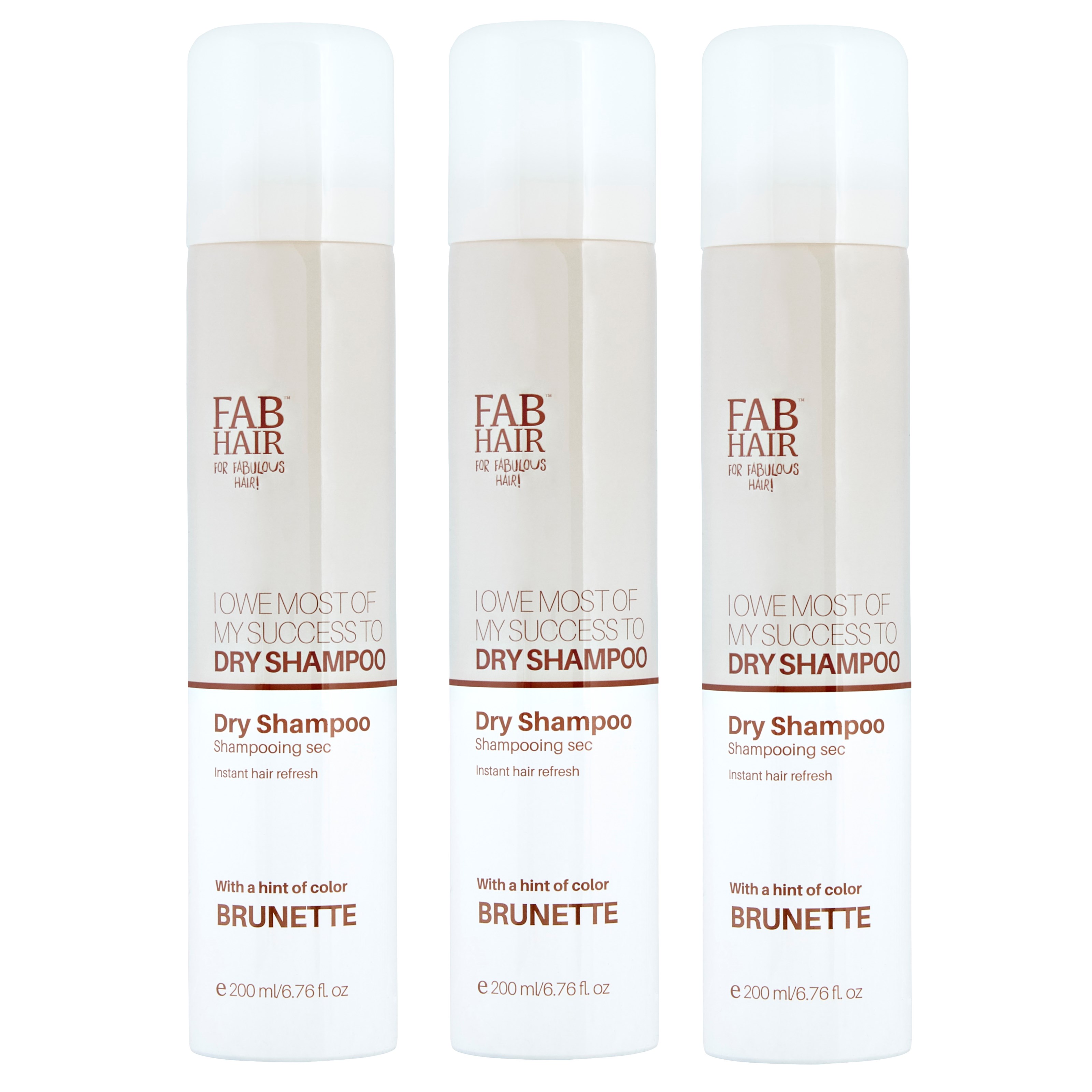 FAB Hair DRy Shampoo Brunette Trio