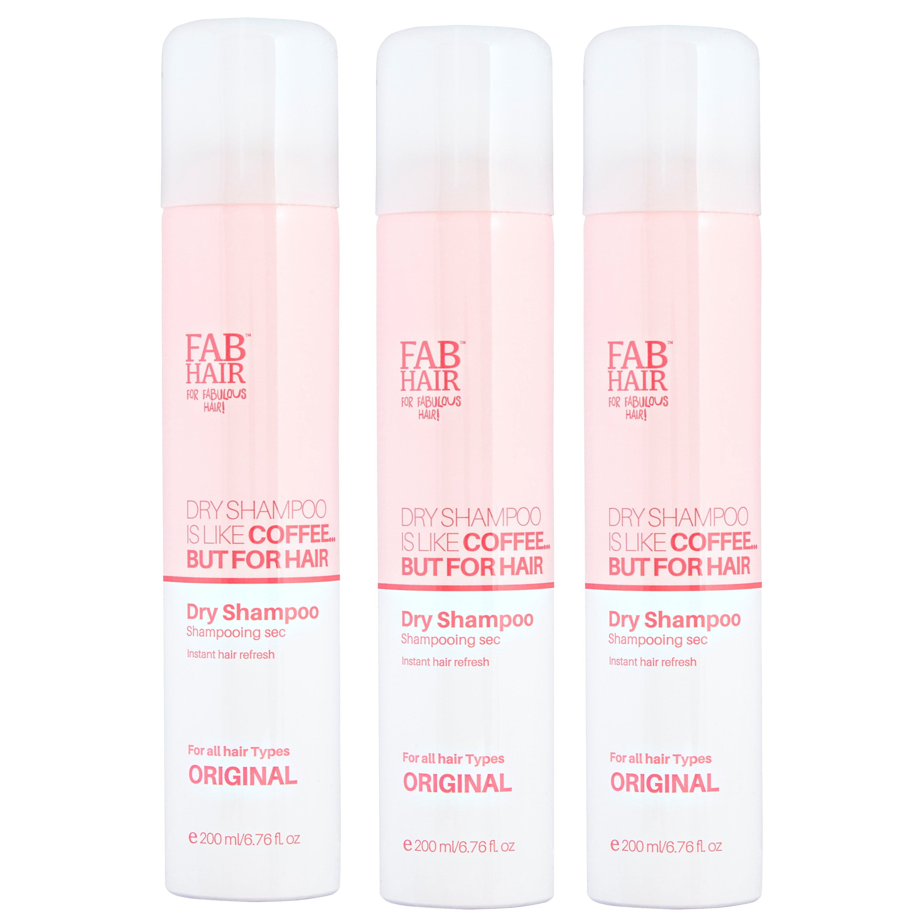 FAB Hair Dry Shampoo Original Trio