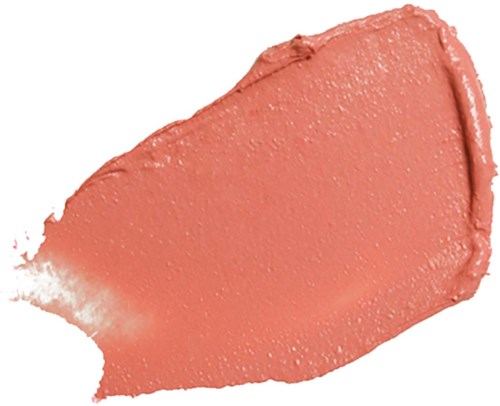 Ein Tupfer hellrosa Make-up oder Lippenstift mit glatter Textur.