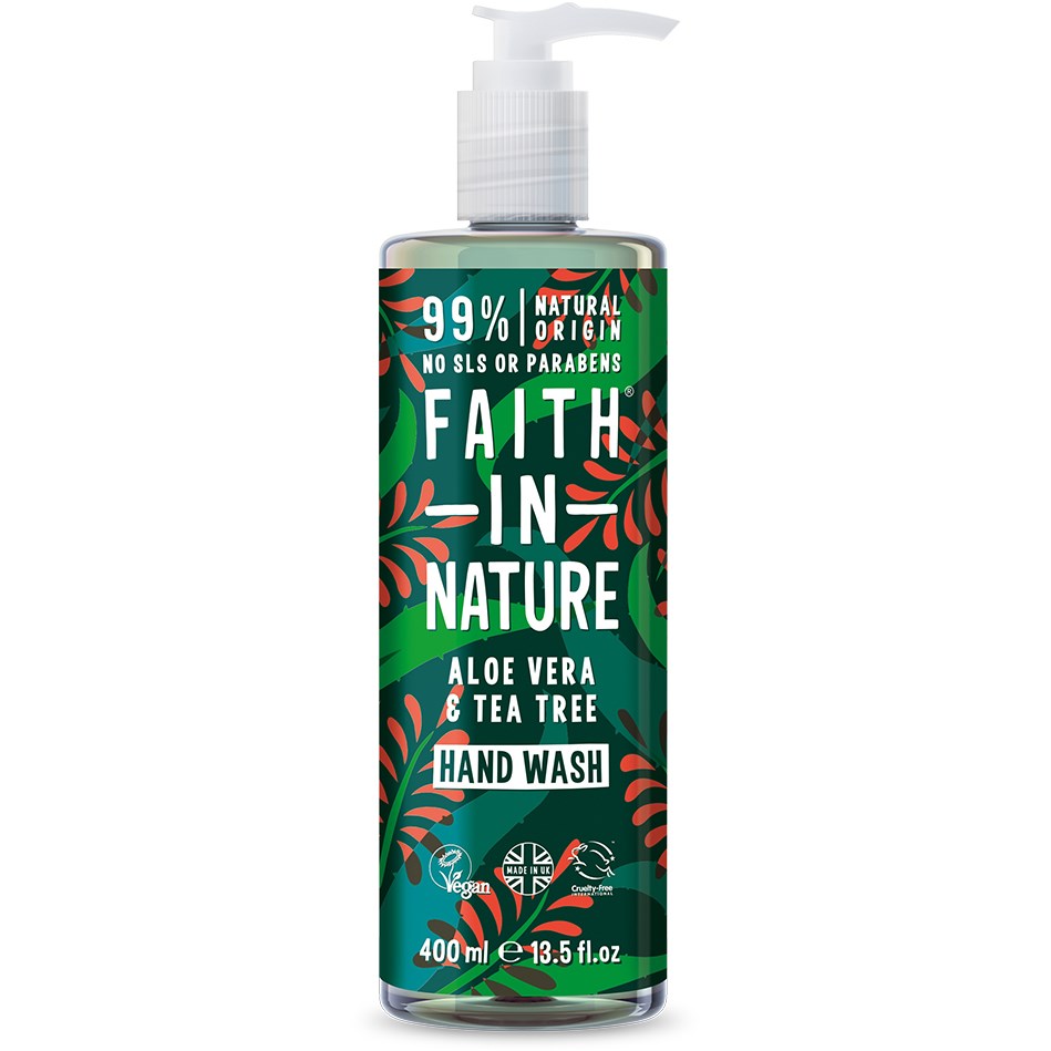 Läs mer om Faith in Nature Aloe Vera & Tea Tree Handwash 400 ml