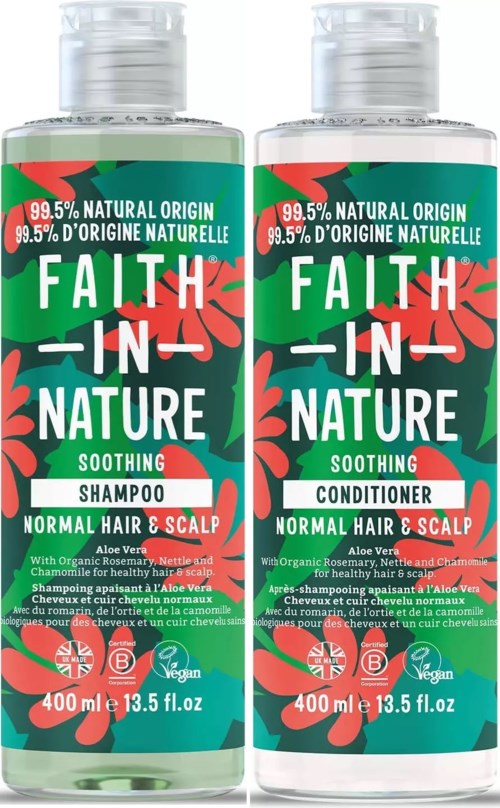 Faith in Nature Bundle Aloe Vera Shampoo 400 ml & Conditioner 400 ml