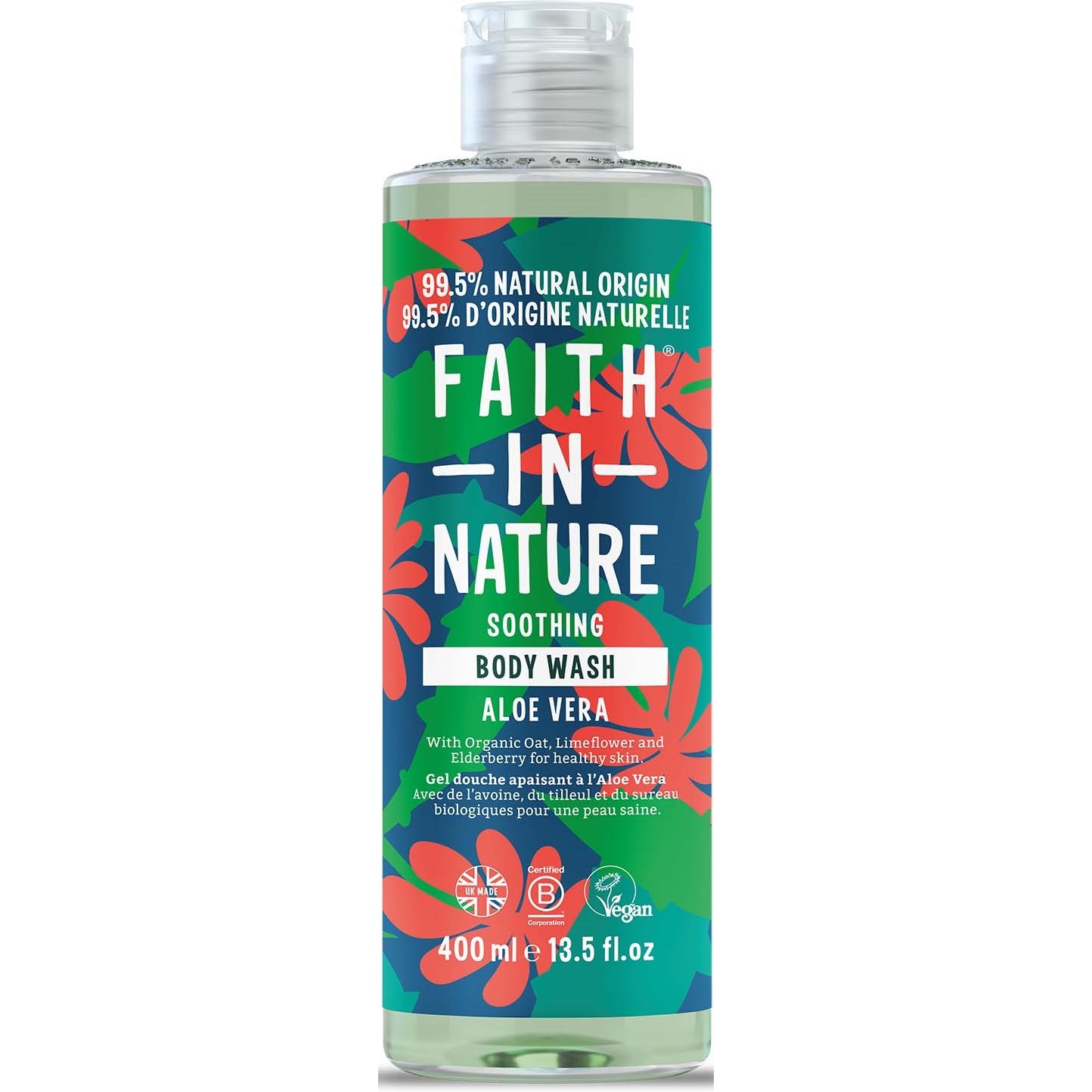 Faith In Nature Body Wash Aloe Vera 400 ml billede