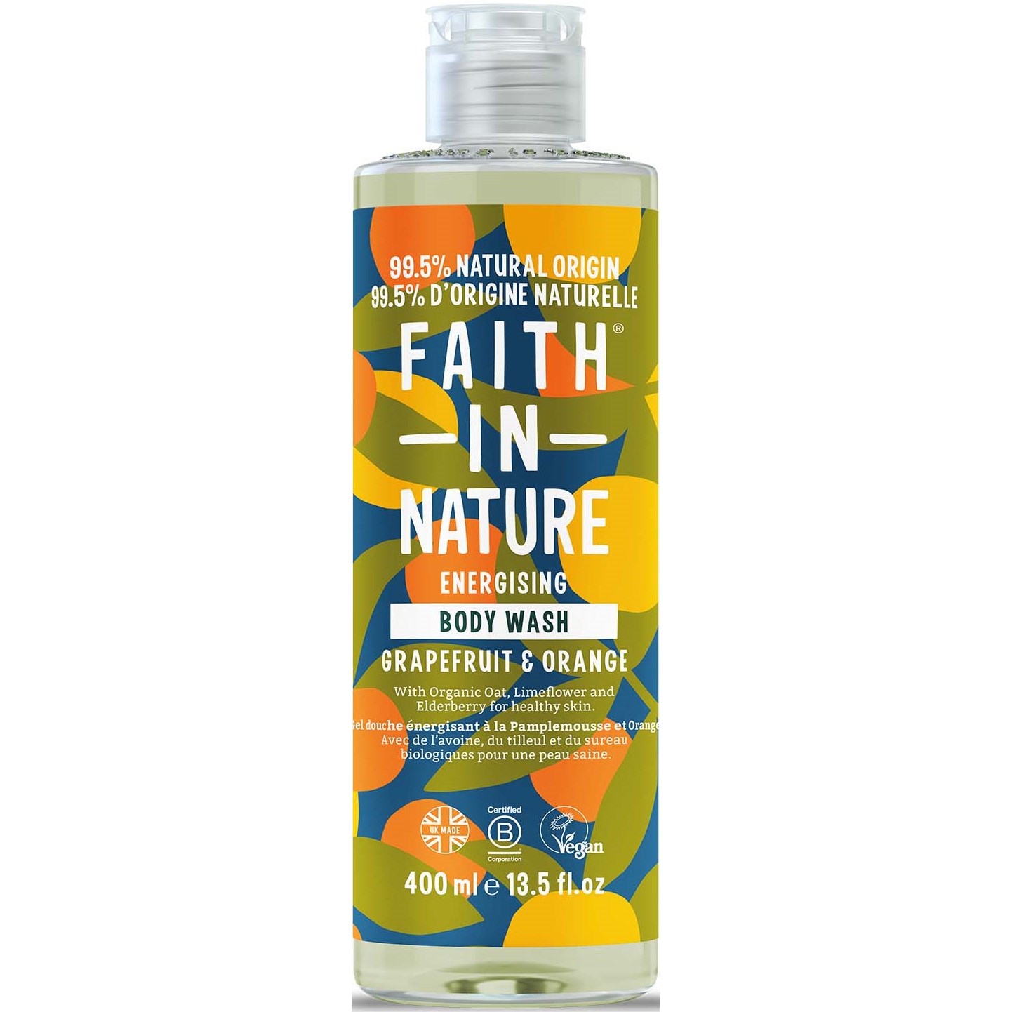 Faith In Nature Body Wash Grapefruit & Orange 400 ml billede