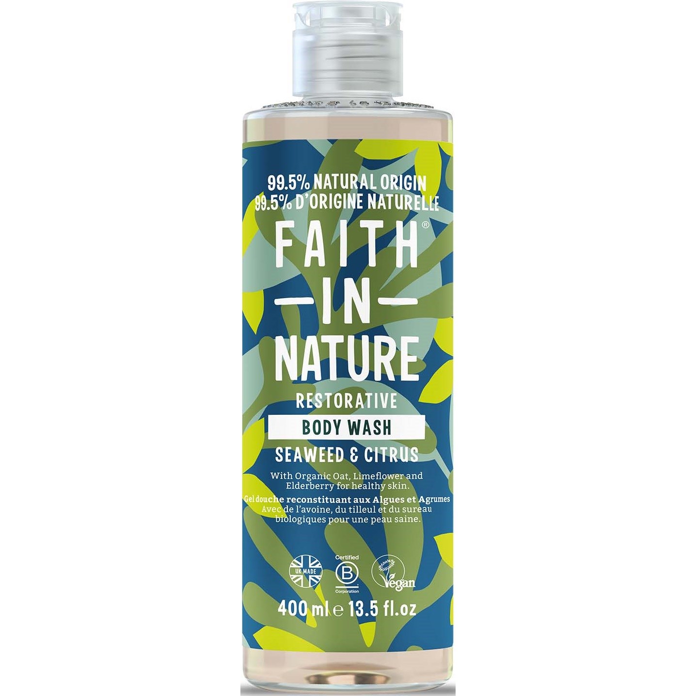 Faith In Nature Body Wash Seaweed & Citrus 400 ml billede