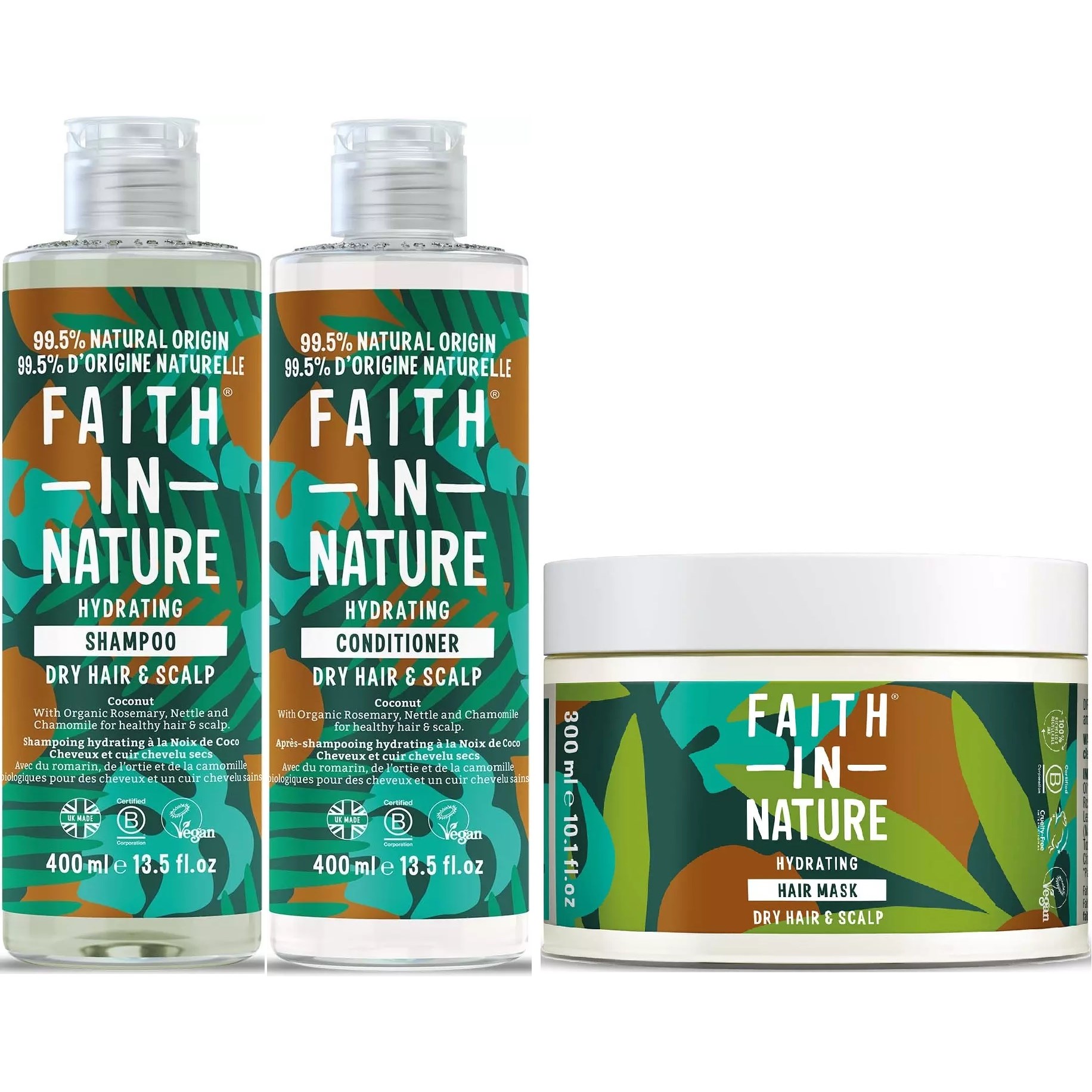 Faith In Nature Bundle Coconut Shampoo 400 ml & Conditioner 400 m