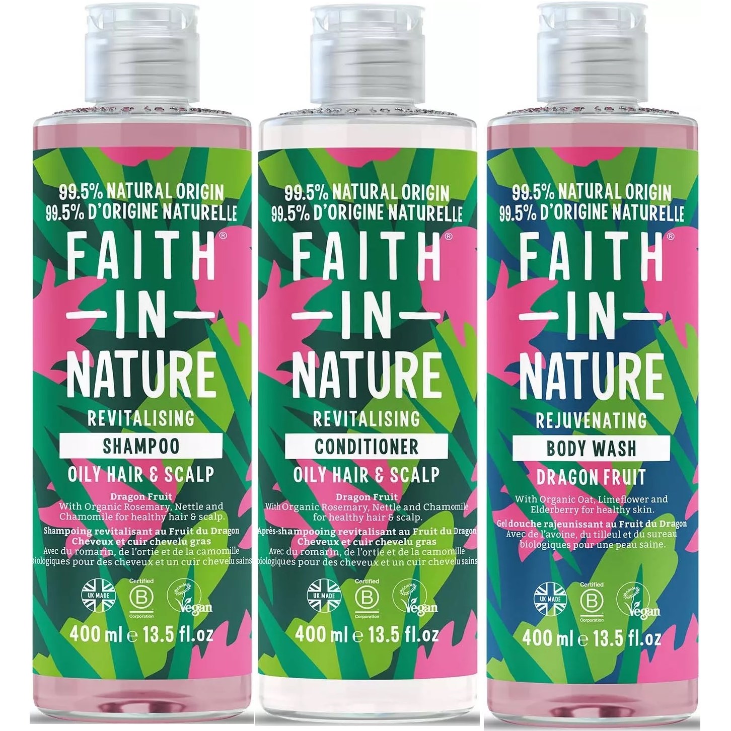 Faith In Nature Bundle Dragon Fruit Shampoo 400 ml & Conditioner