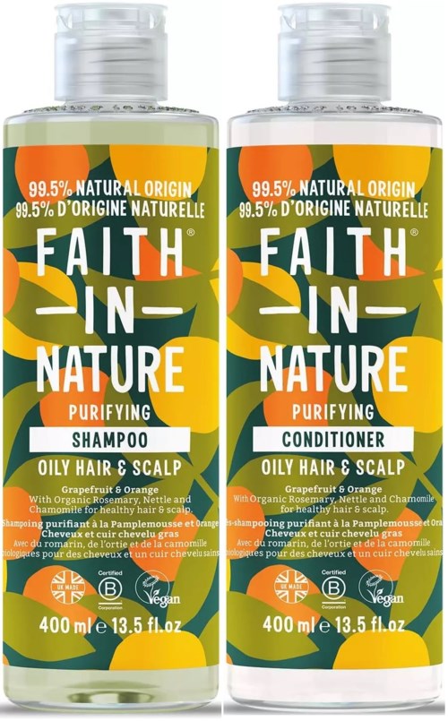 Faith in Nature Bundle Grapefruit & Orange Shampoo 400 ml & Conditioner 400 ml