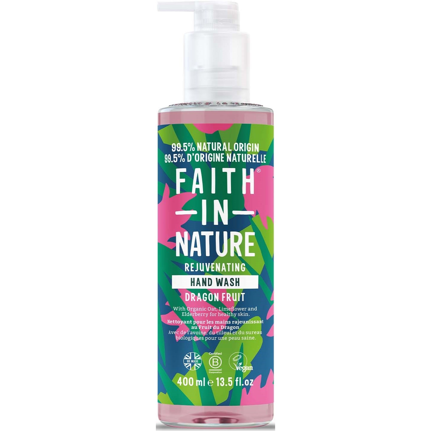 Faith In Nature Hand Wash Dragon Fruit 400 ml billede