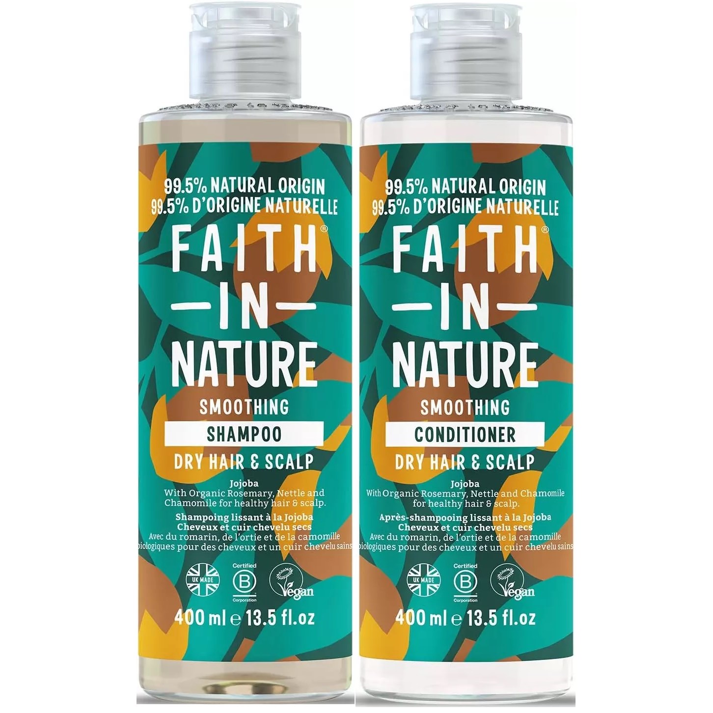 Faith In Nature Bundle Jojoba Shampoo 400 ml & Conditioner 400 ml