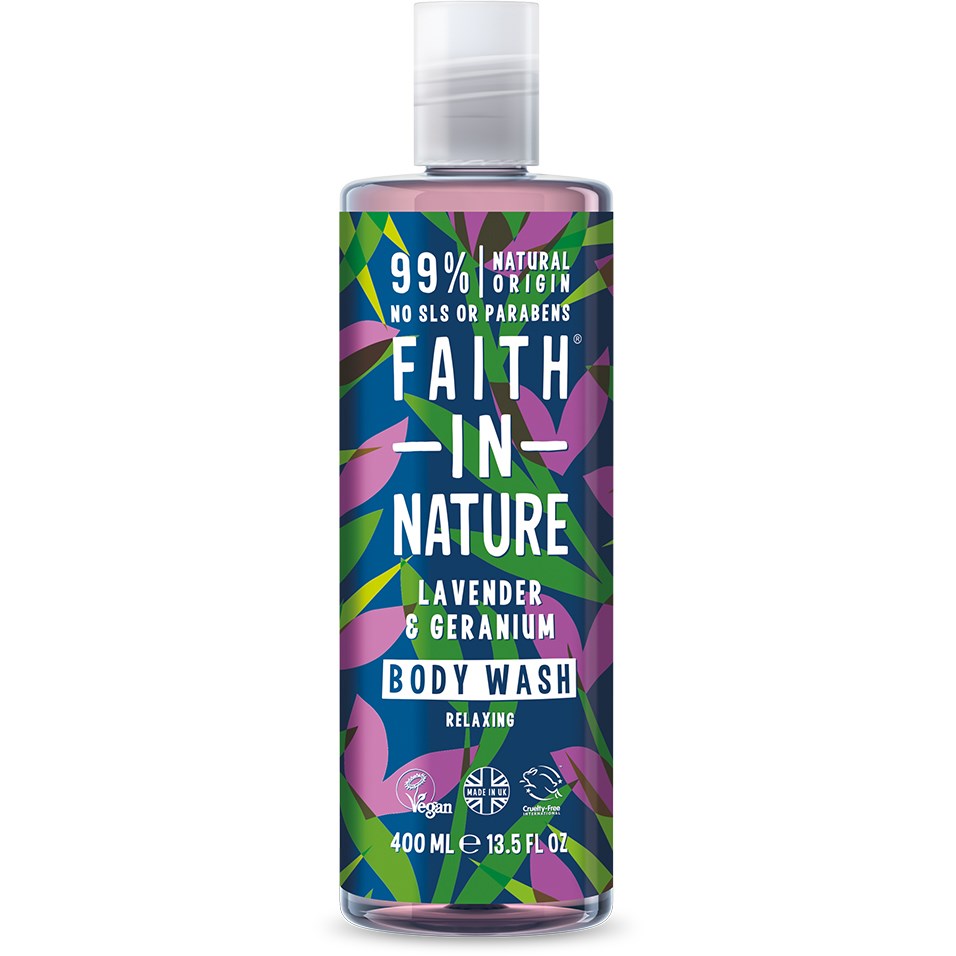 Läs mer om Faith in Nature Lavender & Geranium Bodywash 400 ml