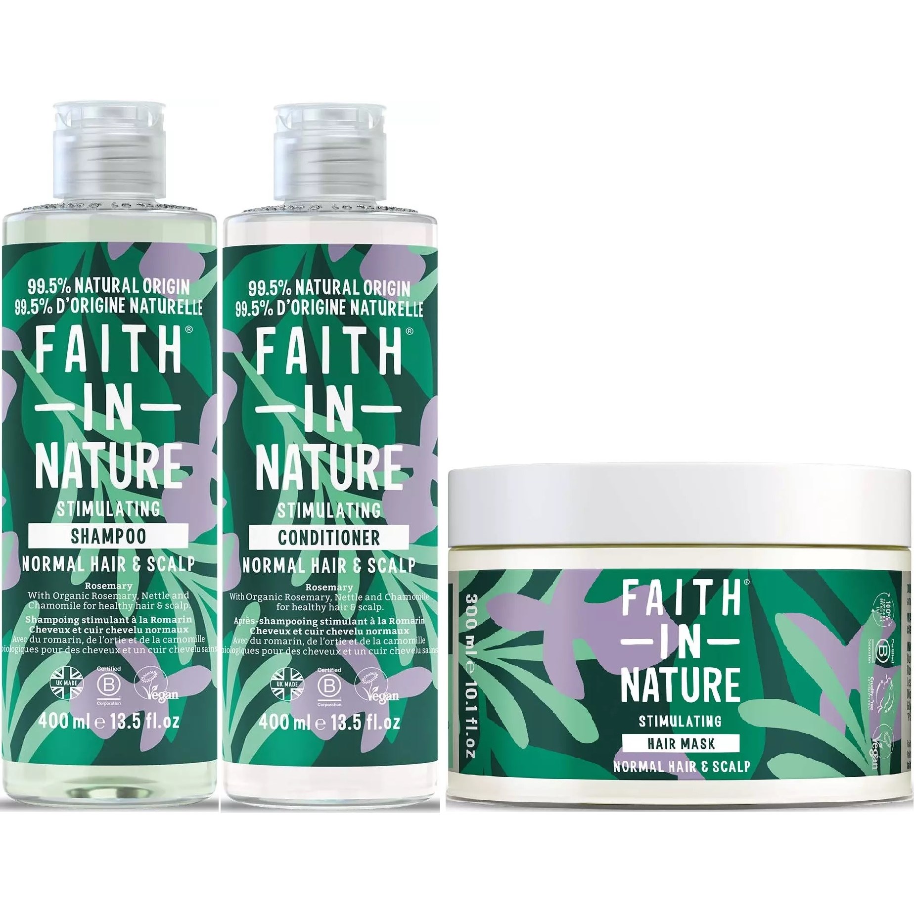 Faith In Nature Bundle Rosemary Shampoo 400 ml & Conditioner 400