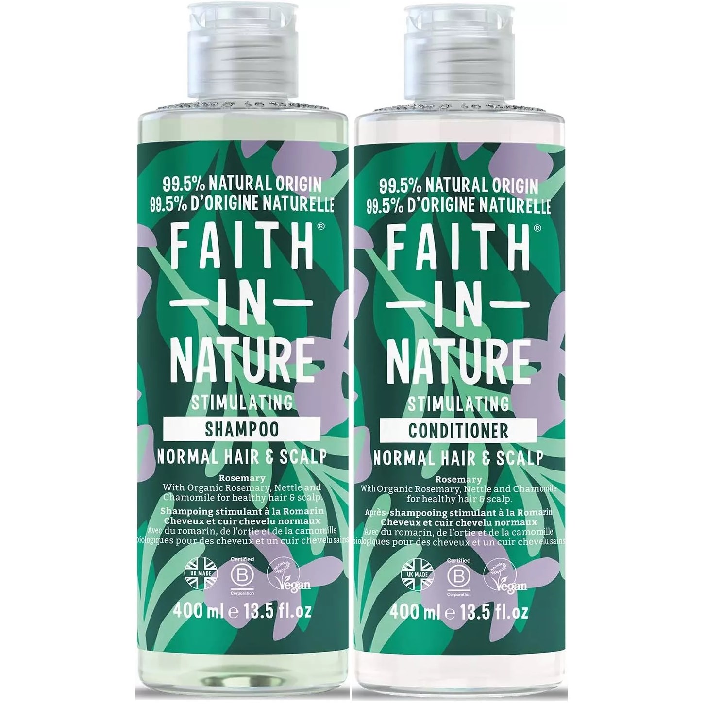 Faith In Nature Bundle Rosemary Shampoo 400 ml & Conditioner 400