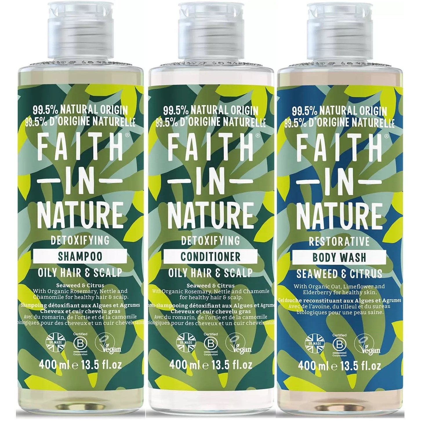 Faith In Nature Bundle Seaweed & Citrus Shampoo 400 ml & Conditio