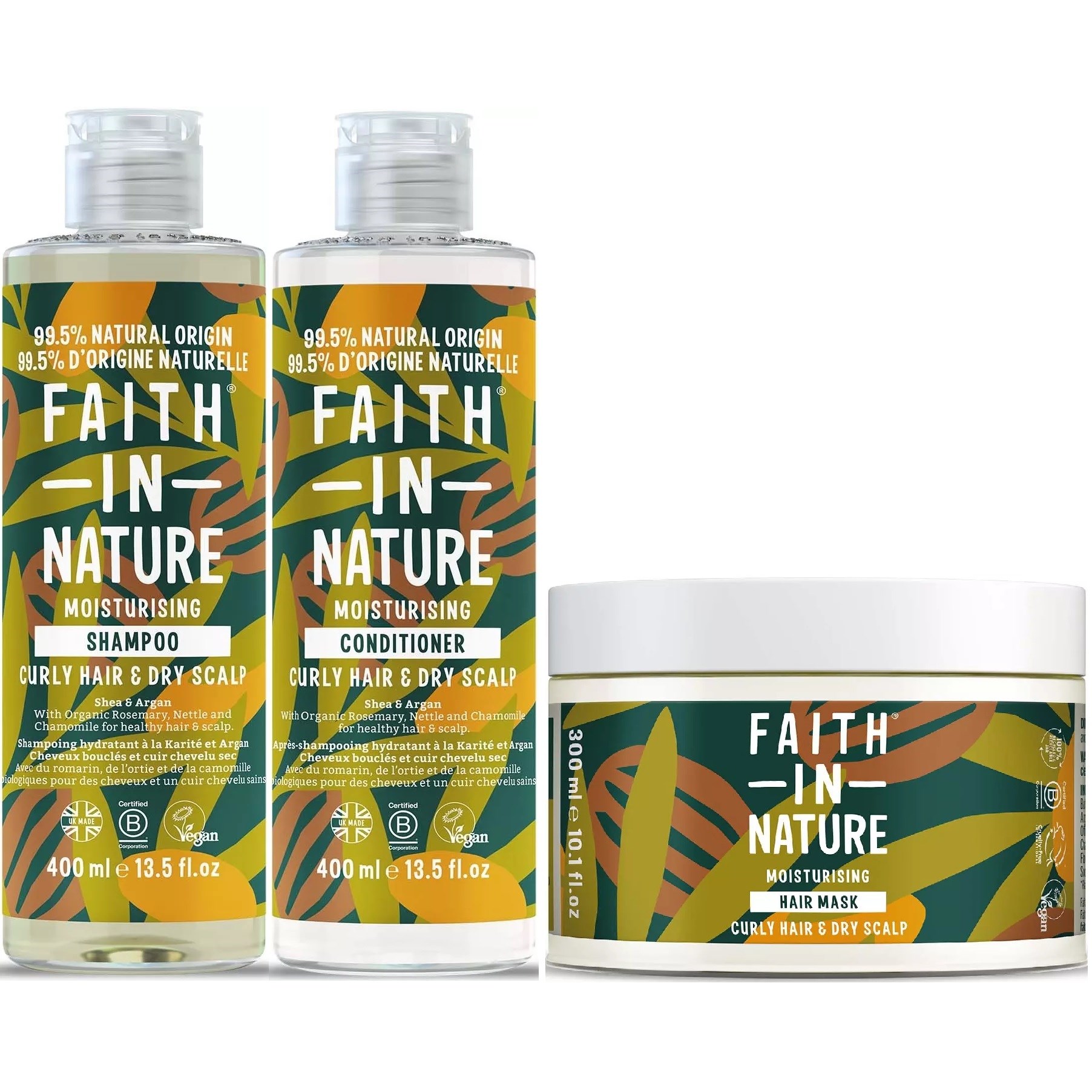 Faith In Nature Bundle Shea & Argan Shampoo 400 ml & Conditioner