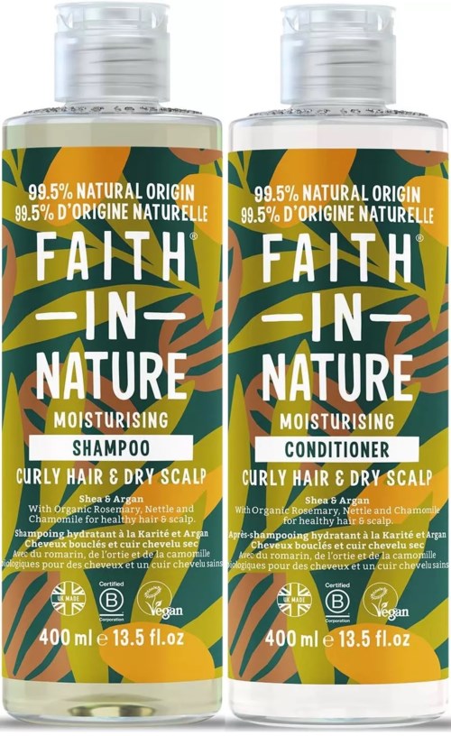 Faith in Nature Bundle Shea & Argan Shampoo 400 ml & Conditioner 400 ml