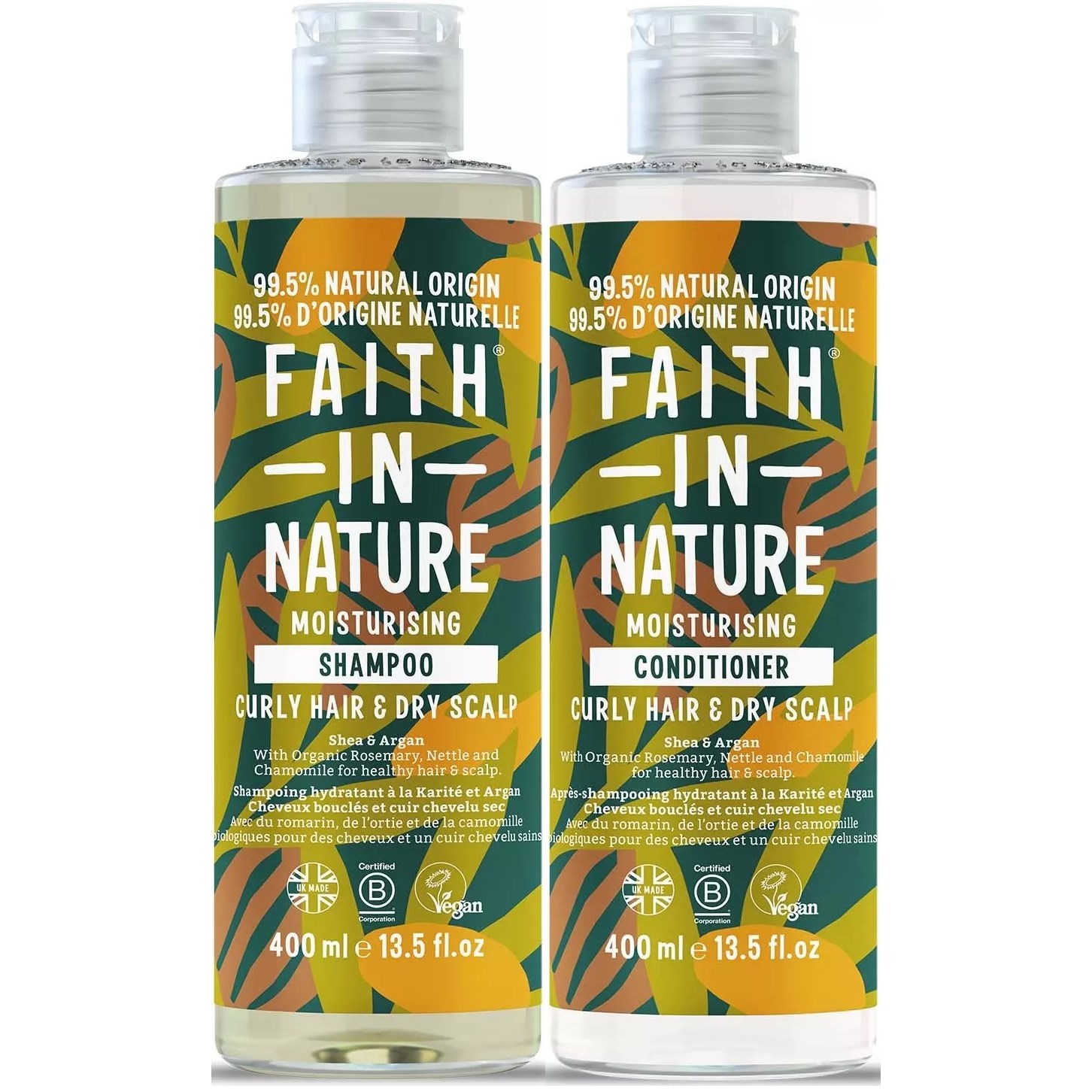 Faith In Nature Bundle Shea & Argan Shampoo 400 ml & Conditioner