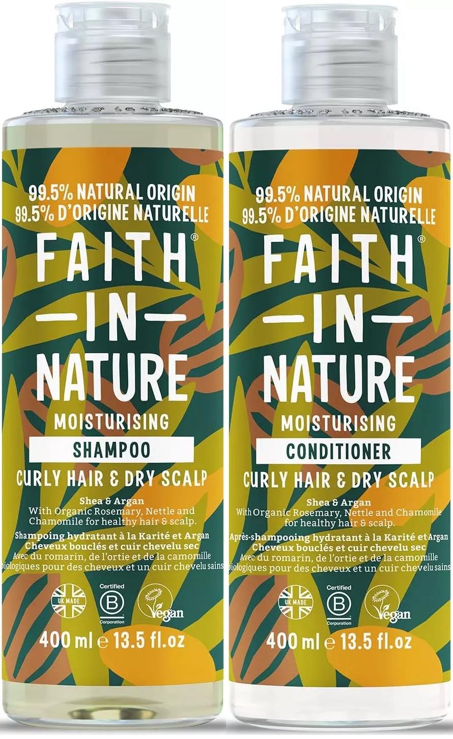 Faith in Nature Bundle Shea & Argan Shampoo 400 ml & Conditioner 400 ml