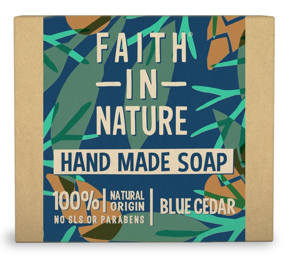 Faith in Nature Soap Blue Cedar 100g