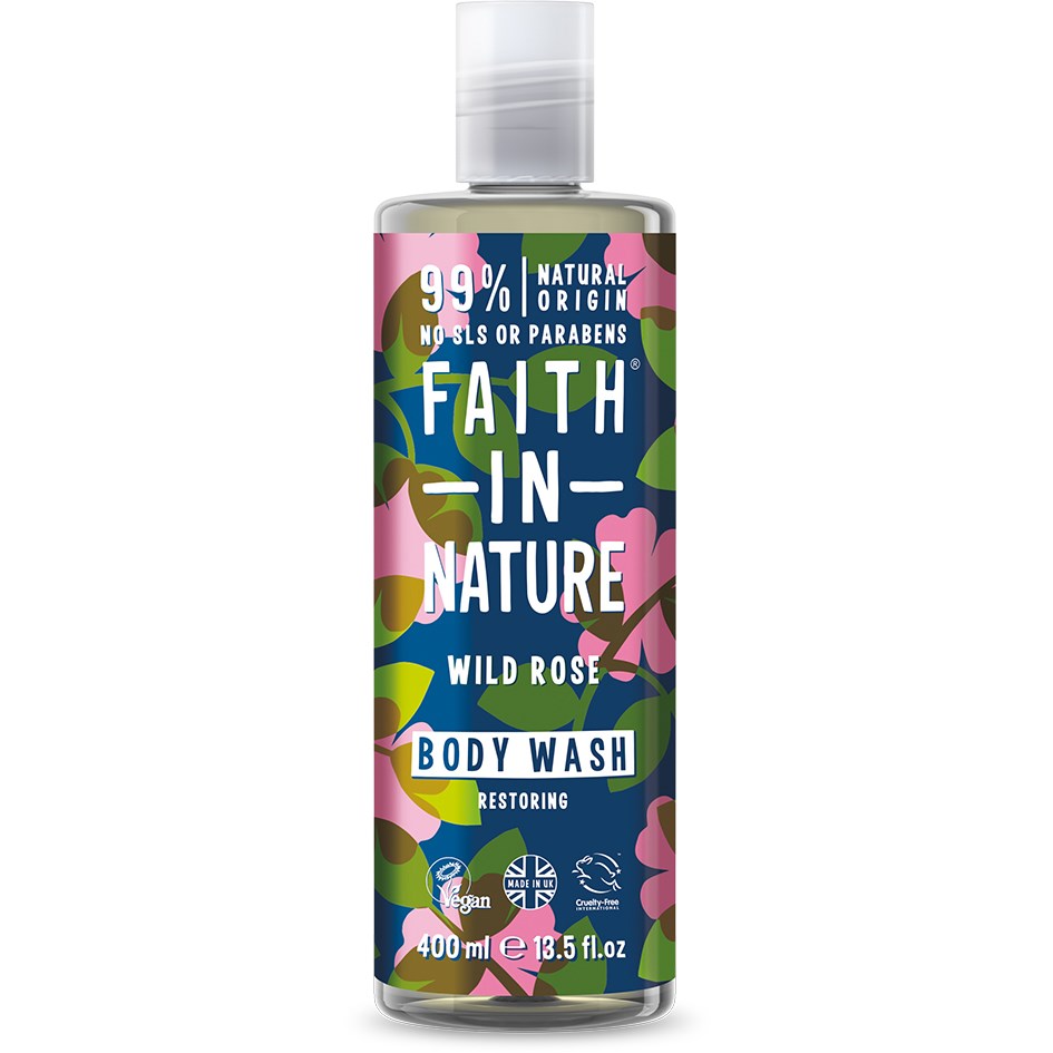 Faith In Nature Wild Rose  Bodywash 400 ml