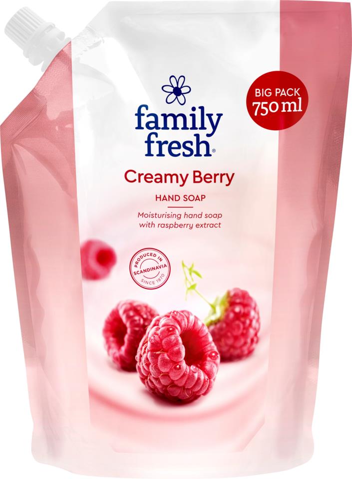 Family Fresh Hand Soap Creamy berry refill cap 750ml