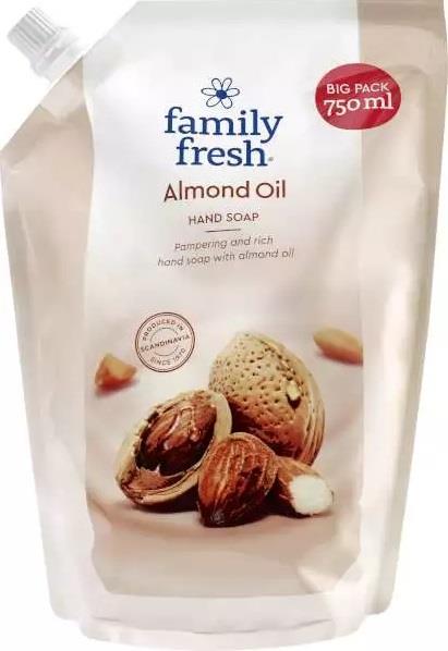 Family Fresh Handsæbe Refill Almond 750ml