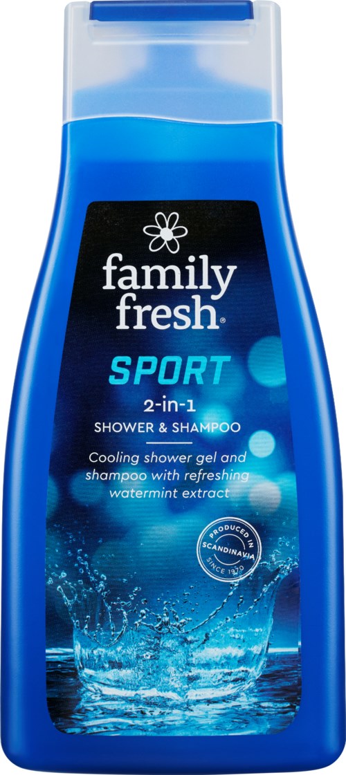 Family Fresh Sport Cooling Shower and Shampoo 500 ml