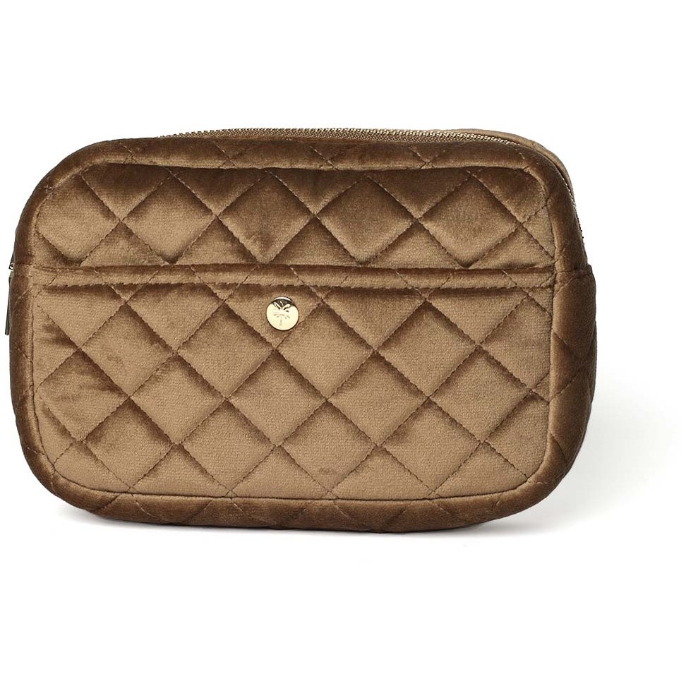 Fan Palm Hazelnut Medium Beauty Bag