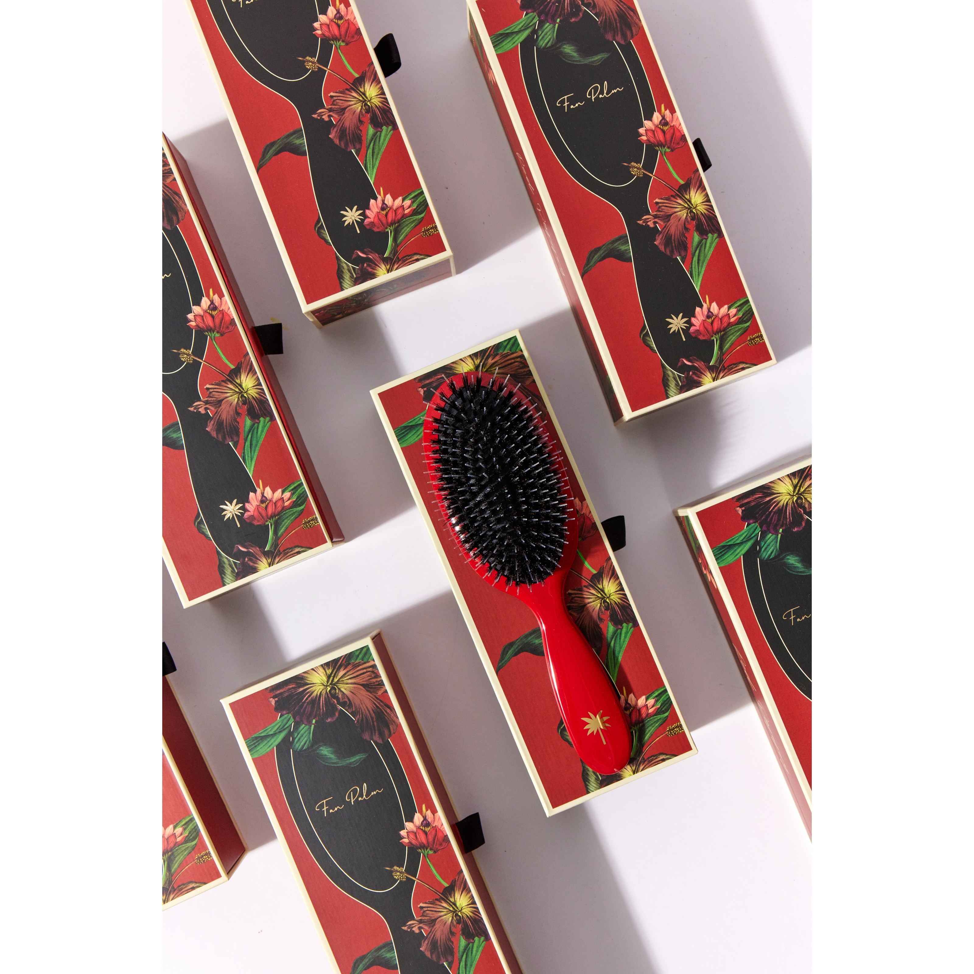 Fan Palm Medium Red Poppy Brush (obrázok 9)